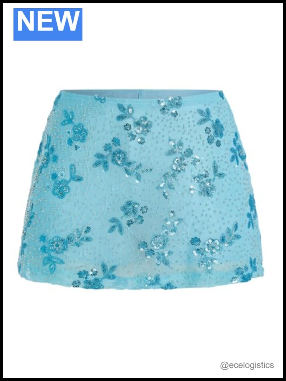 Sequin Skort Low Rise Y2K Sparkly Mini Skirt with Built-in Shorts